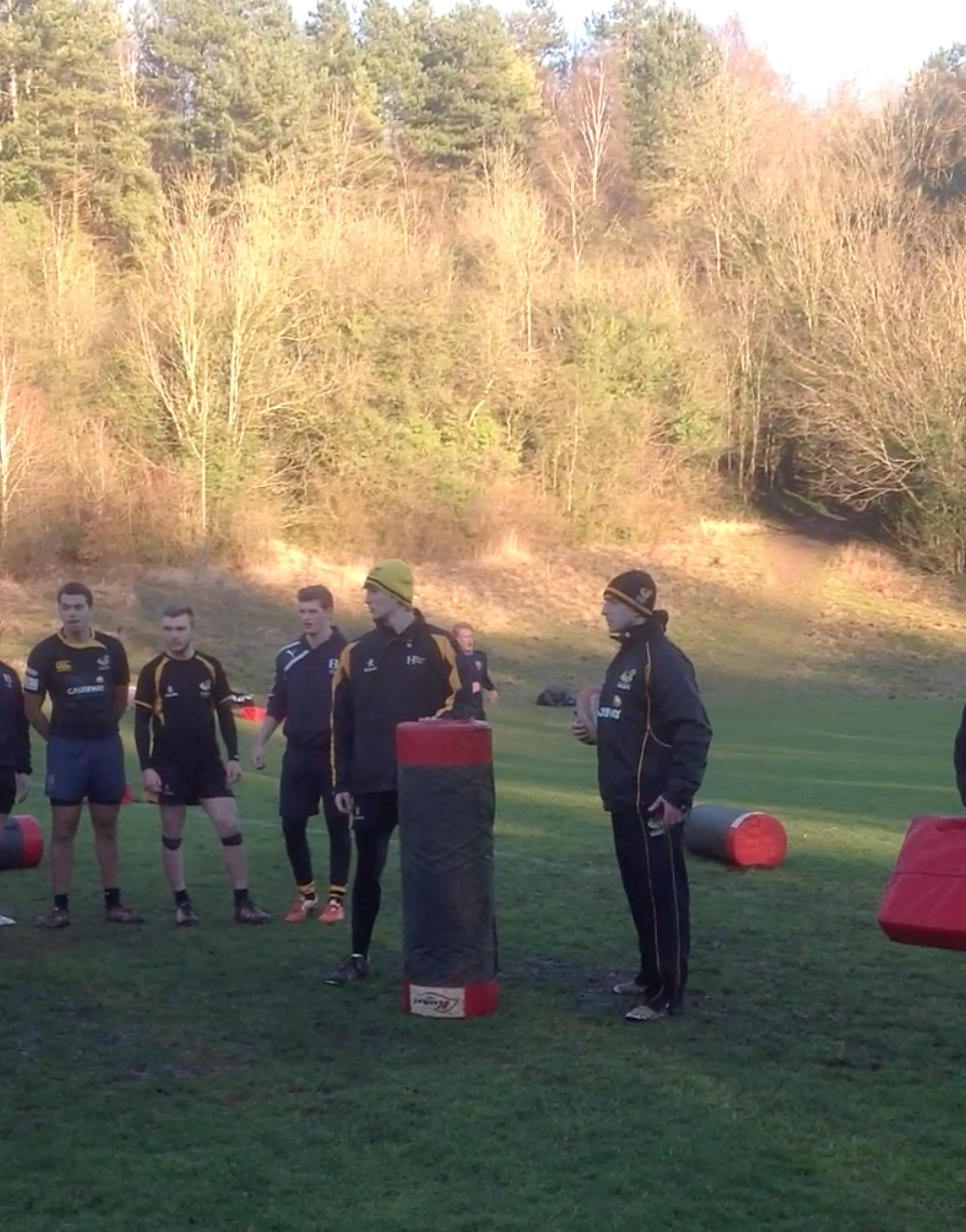 Ben at a Wasps AASE academy training session